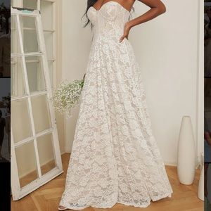 Boho lace maxi dress